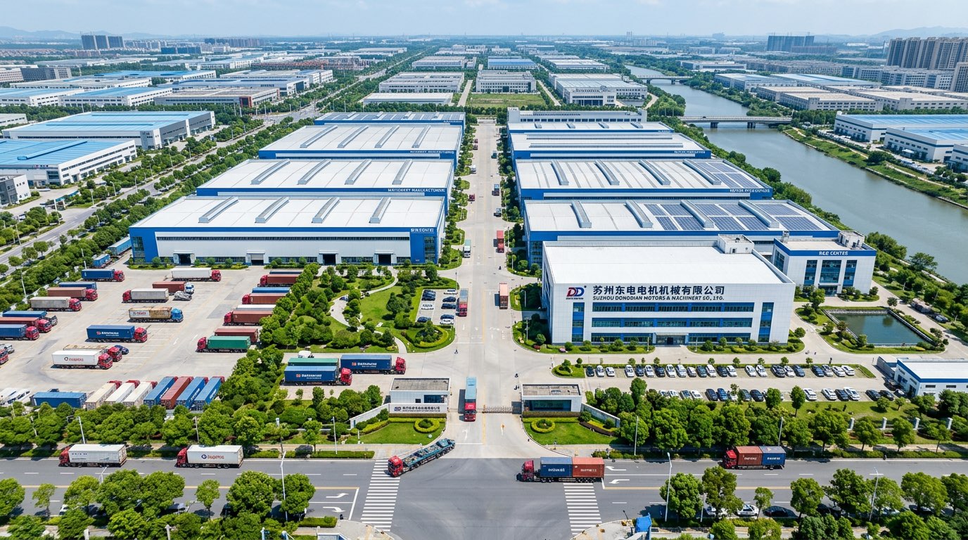 AquaOxy factory aerial view showing modern production facility