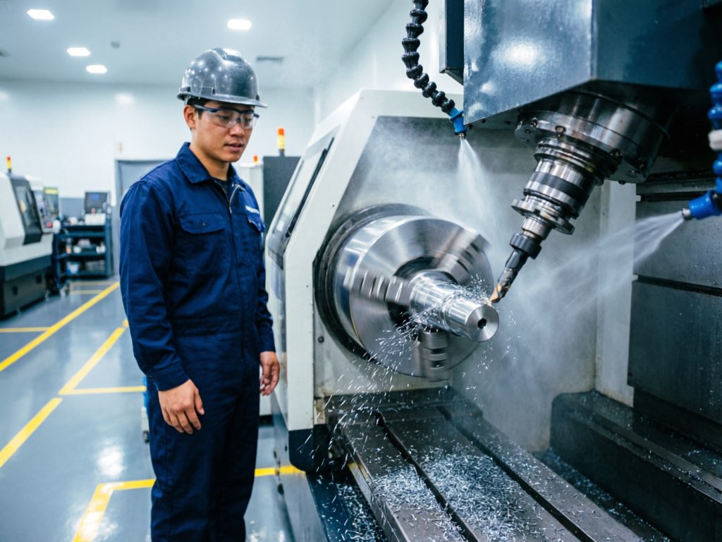 CNC machining center for motor components